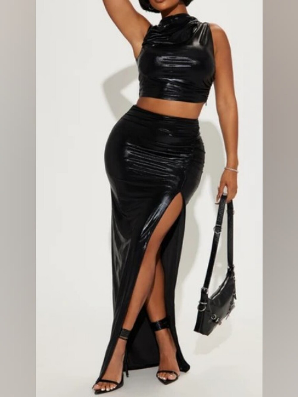 Black Skirt Set